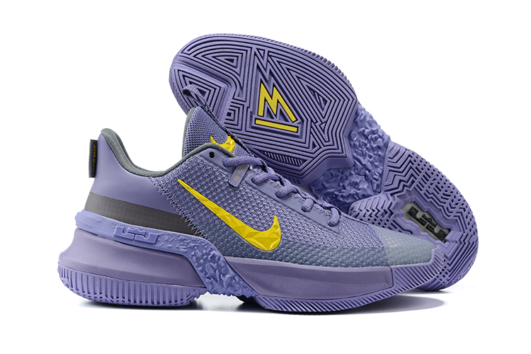 2021 Nike LeBron James Ambassador 13 Purple Yellow - Click Image to Close